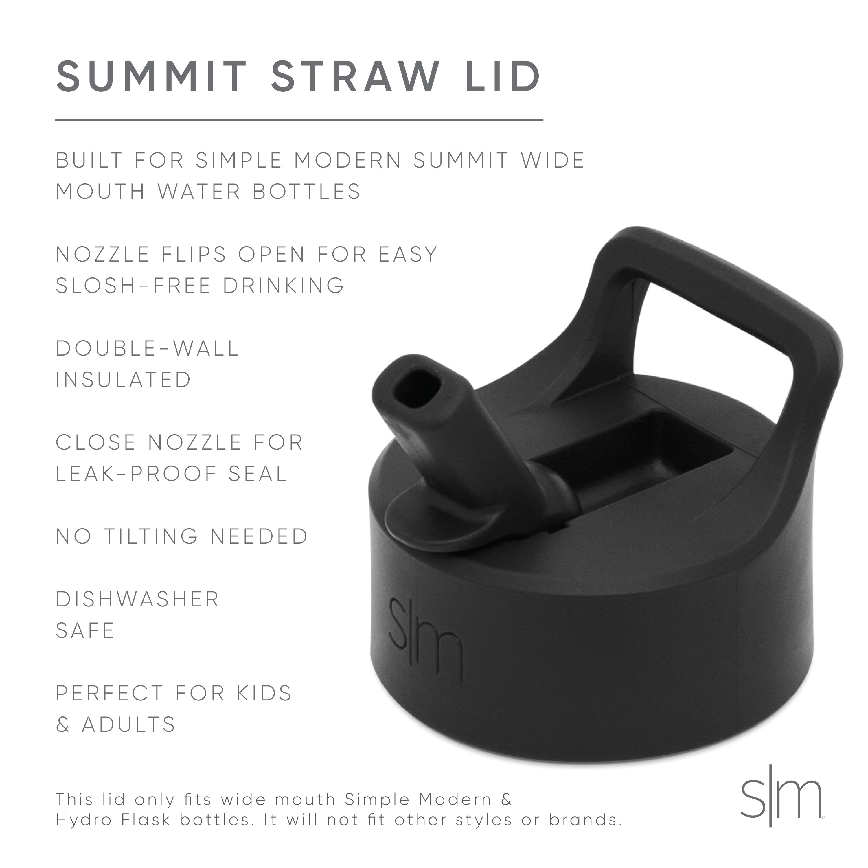 NBA Summit 32oz Water Bottle with Straw Lid - Leakproof & Insulated for Sports, Gym & Outdoor Activities
