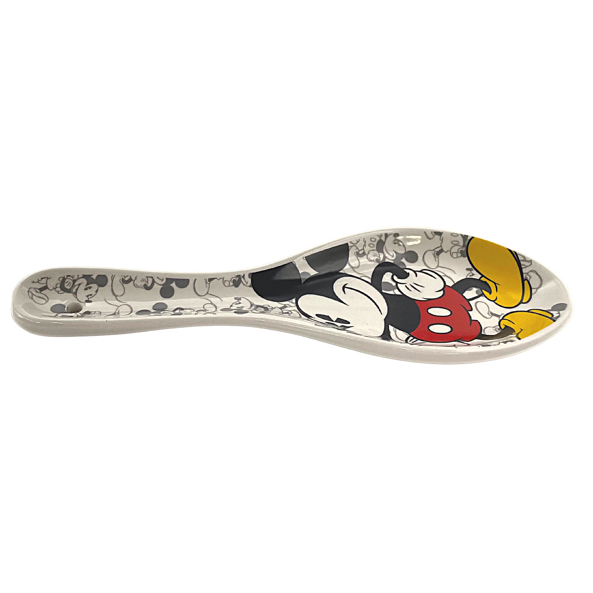Disney Mickey Mouse Ceramic Spoon Rest - Collectible Kitchen Decor for Cooking & Baking - Perfect Utensil Holder for Disney Fans & Home Chefs - Ideal for Stovetop, Countertop & Gift Giving