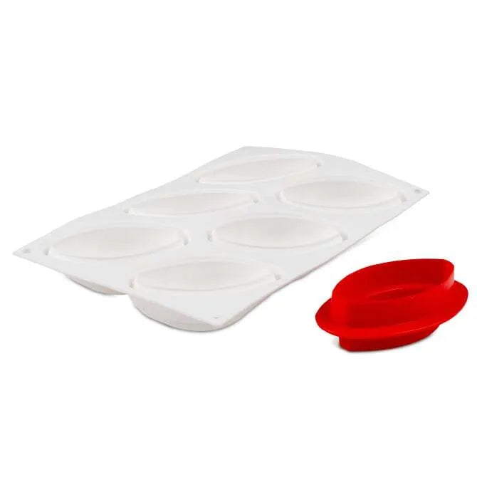 Premium Cacao 120 Silicone Chocolate Mold with Cutter - 6 Different Shapes for Baking, Candy Making & DIY Desserts - Perfect for Home Chefs & Professional Bakers
