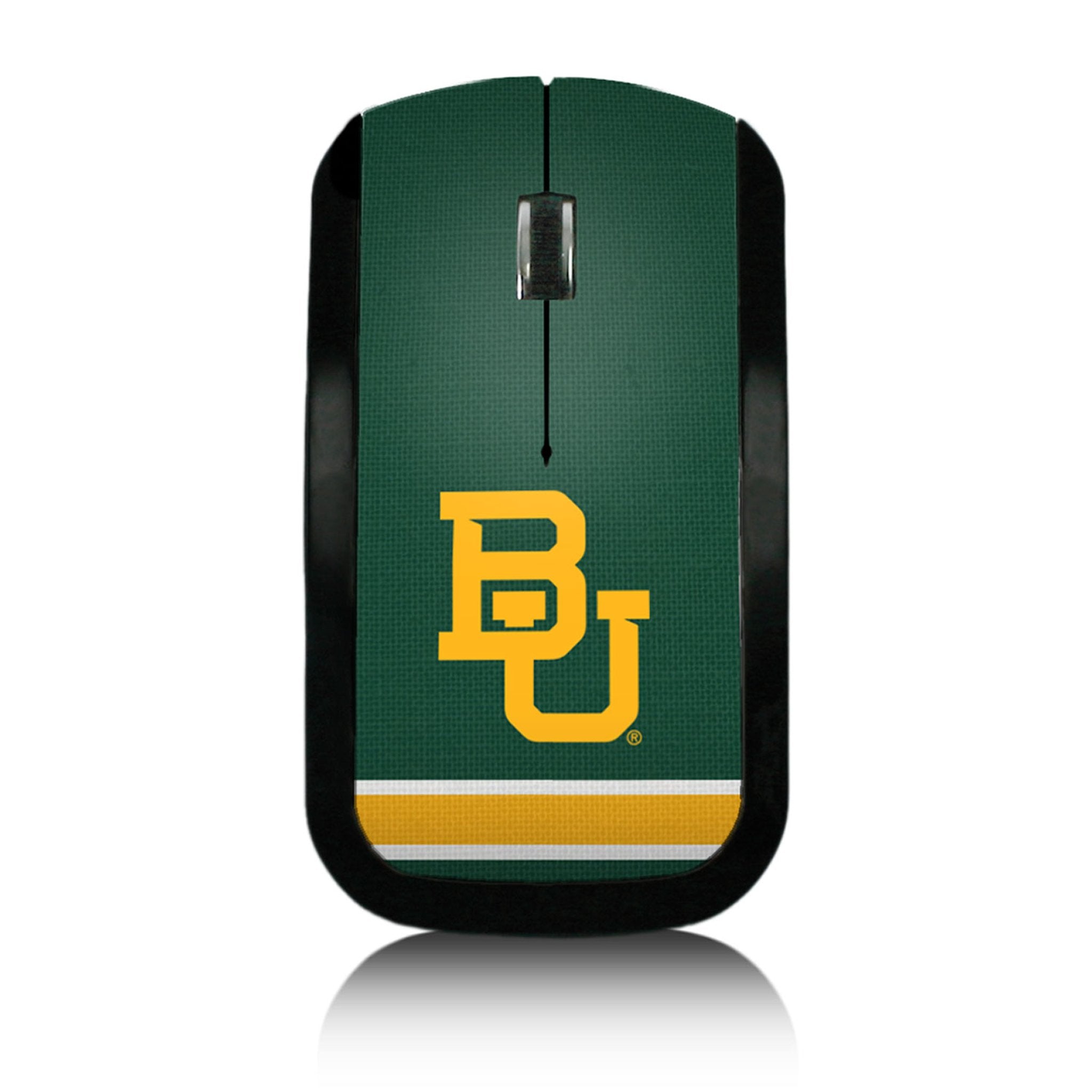 Baylor University Bears Stripe Wireless Mouse - Ergonomic Bluetooth Computer Mouse for Laptop, PC, Mac - Perfect for Gaming, Office Work & College Students - Official NCAA Licensed Merchandise