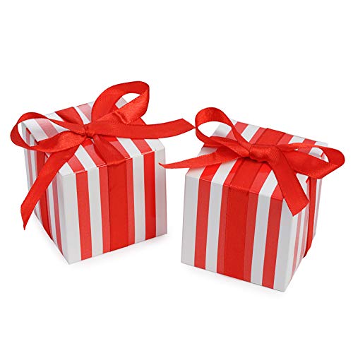 red stripes with red ribbon