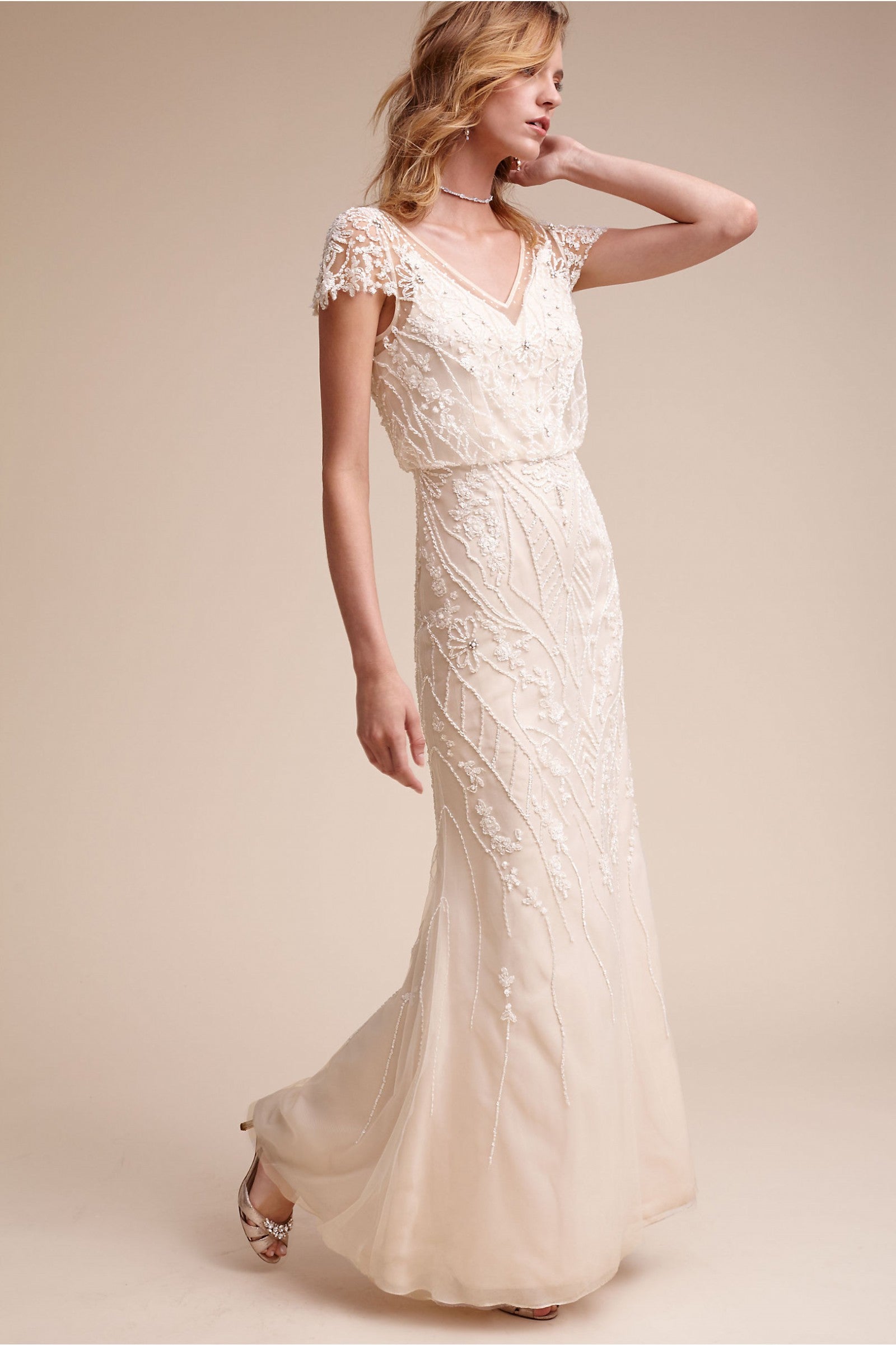 BHLDN Etoile Aurora Wedding Gown - Elegant Lace Bridal Dress for Beach, Garden & Formal Ceremonies