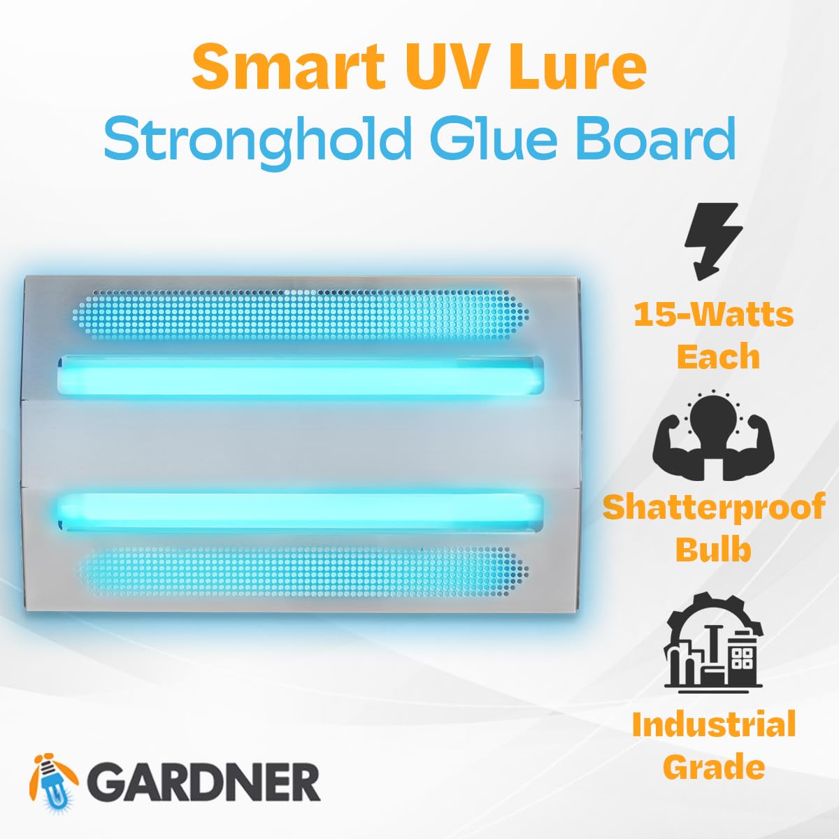 Gardner iFly Indoor Wall Mounted UV Fly Light Trap - Effective for Capturing Flies, Moths, Mosquitos & Flying Insects | Ideal for Kitchens, Restaurants, Warehouses & Home Use