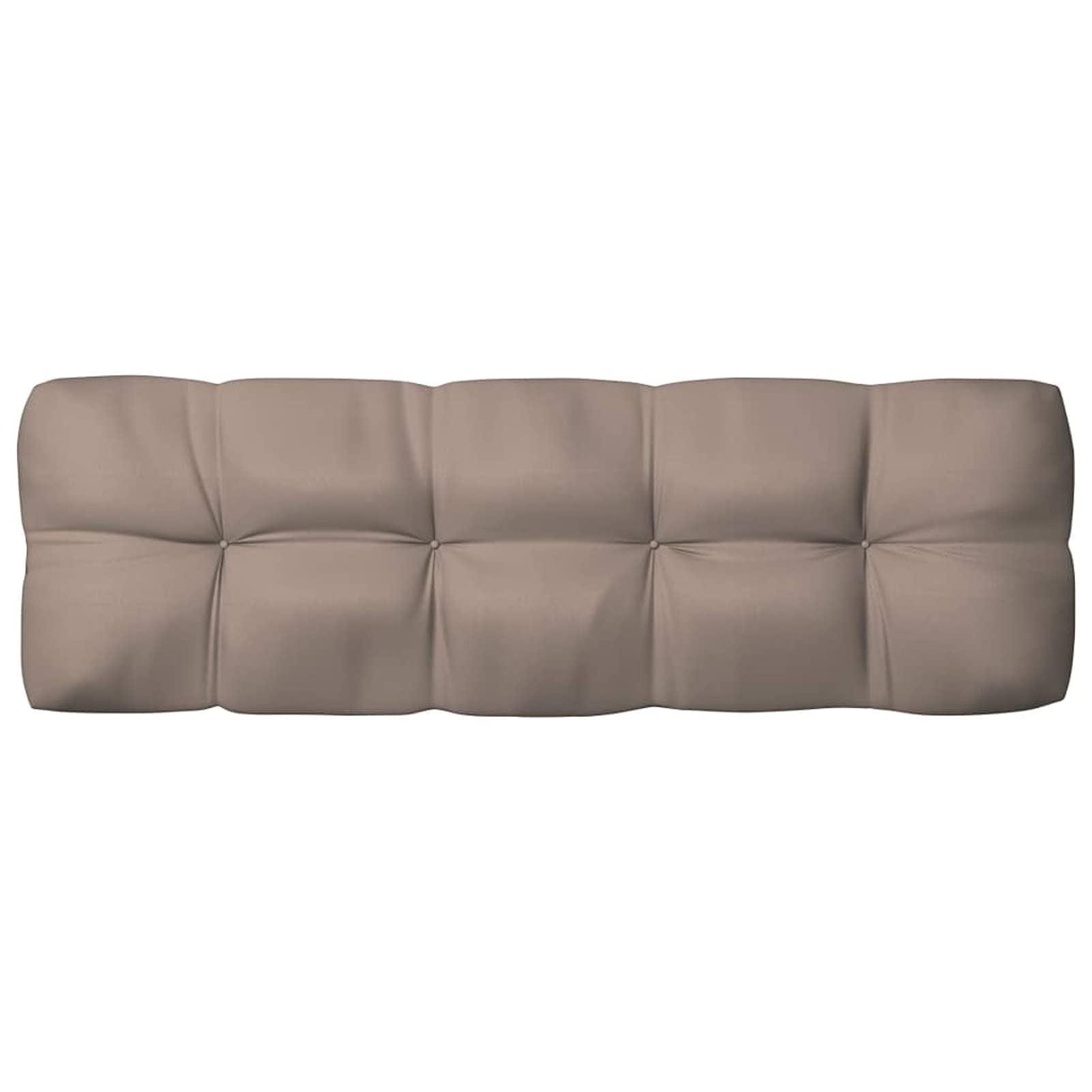 Premium 3-Piece Outdoor Pallet Sofa Cushion Set - Water-Resistant Taupe Fabric Upholstery with Seat & Back Cushions - Perfect for Patio, Deck, Garden & Backyard Relaxation