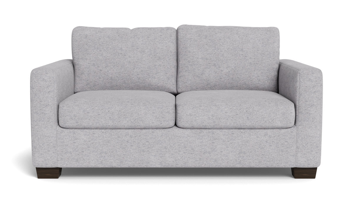 Track 62 Loveseat - Modern 2-Seater Sofa for Small Spaces, Comfortable Fabric Couch with Sturdy Wooden Legs - Perfect for Apartments, Living Rooms and Cozy Home Decor