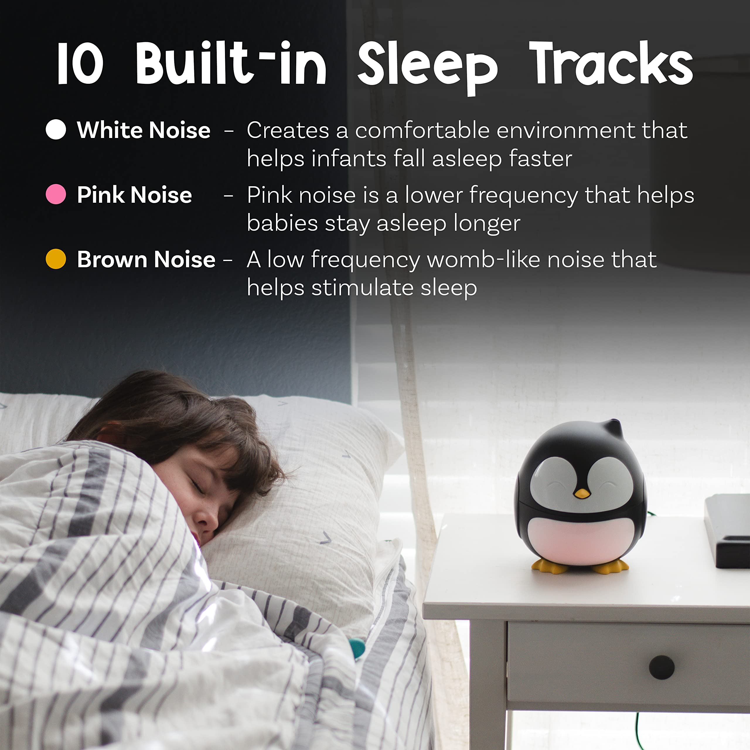Sweet Dreams 4-in-1 Baby Sleep Machine with Humidifier, Aroma Diffuser & White Noise Sound Machine for Newborns, Toddlers & Kids - Perfect for Nursery, Bedtime & Soothing Fussy Babies