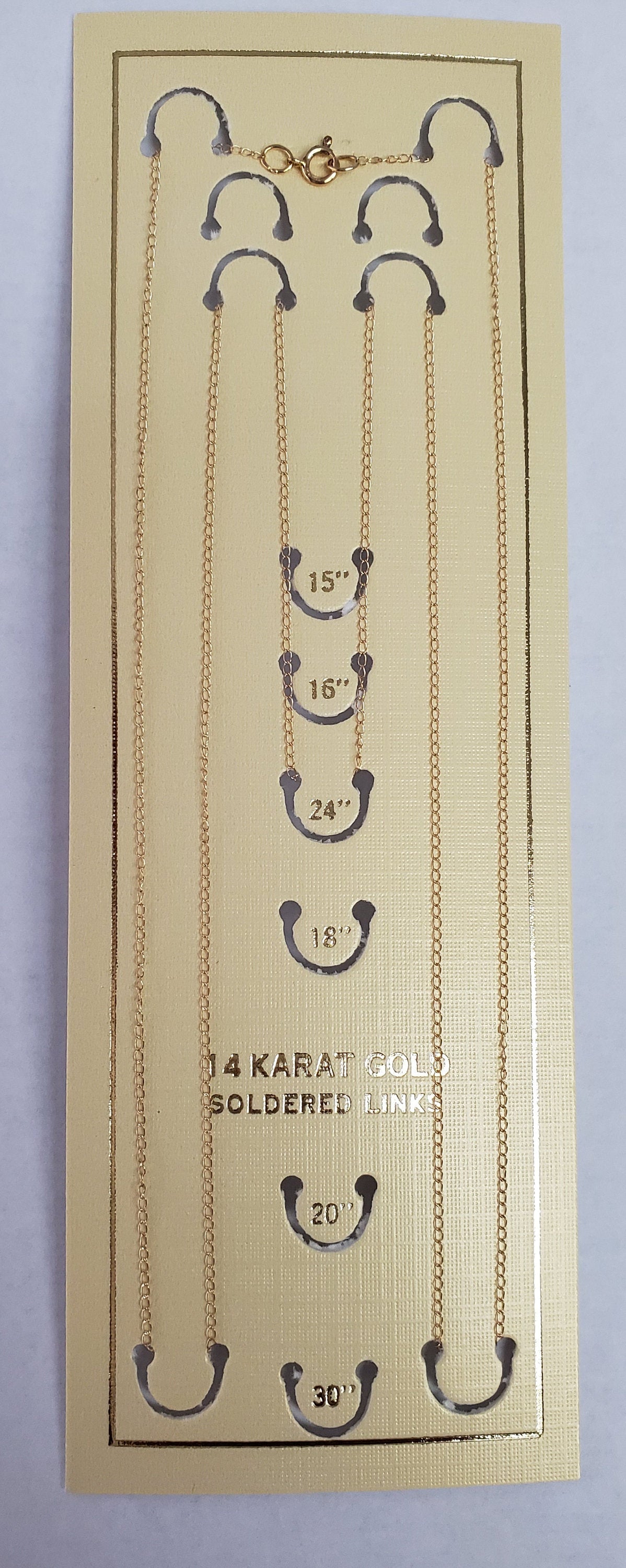 14k Yellow Gold or White Gold Cable Link Chain - Elegant & Durable Jewelry for Everyday Wear, Parties & Special Occasions