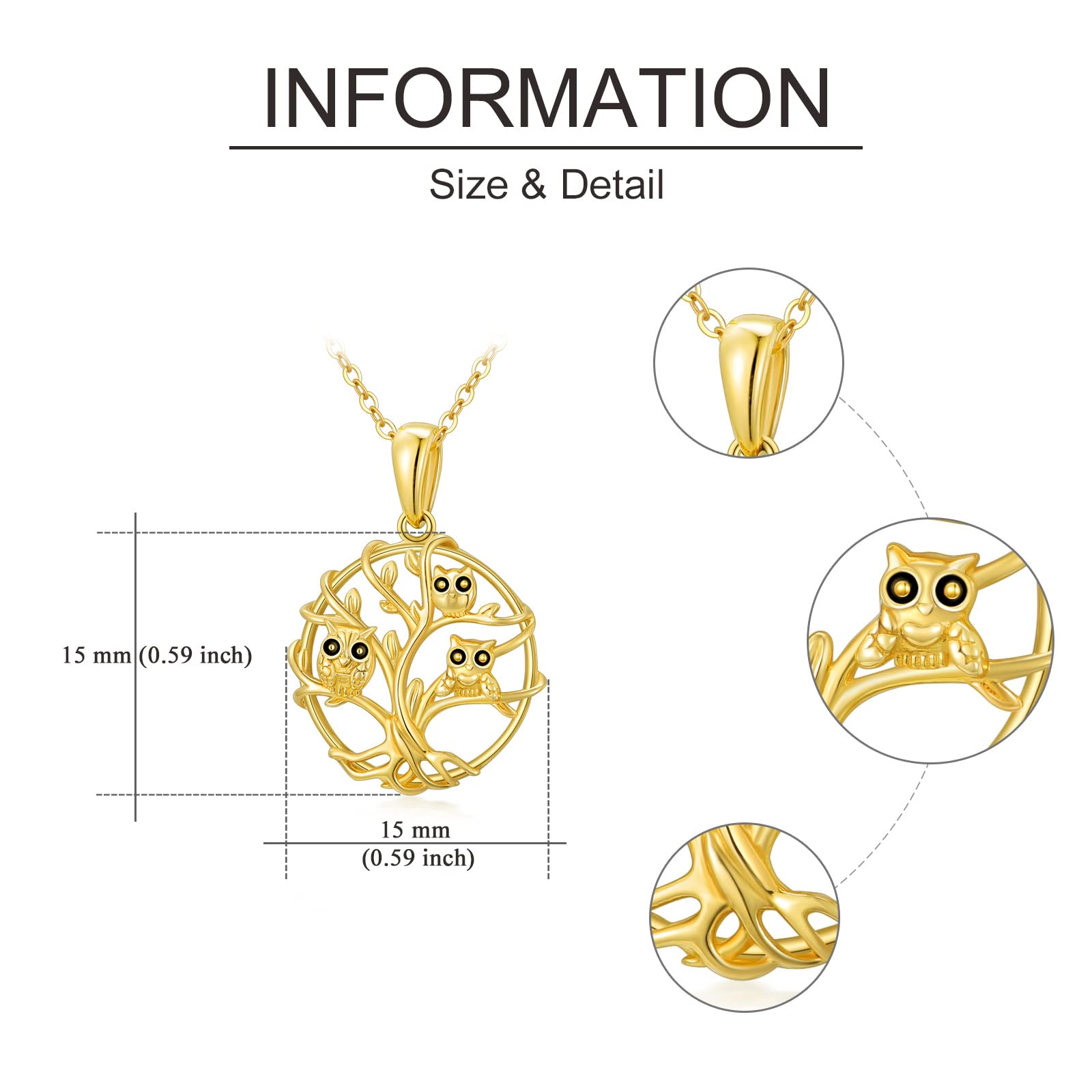 14k Gold Penguin Necklace - Elegant 14kt Gold Jewelry for Women & Girls | Perfect Gift for Birthdays, Anniversaries & Special Occasions