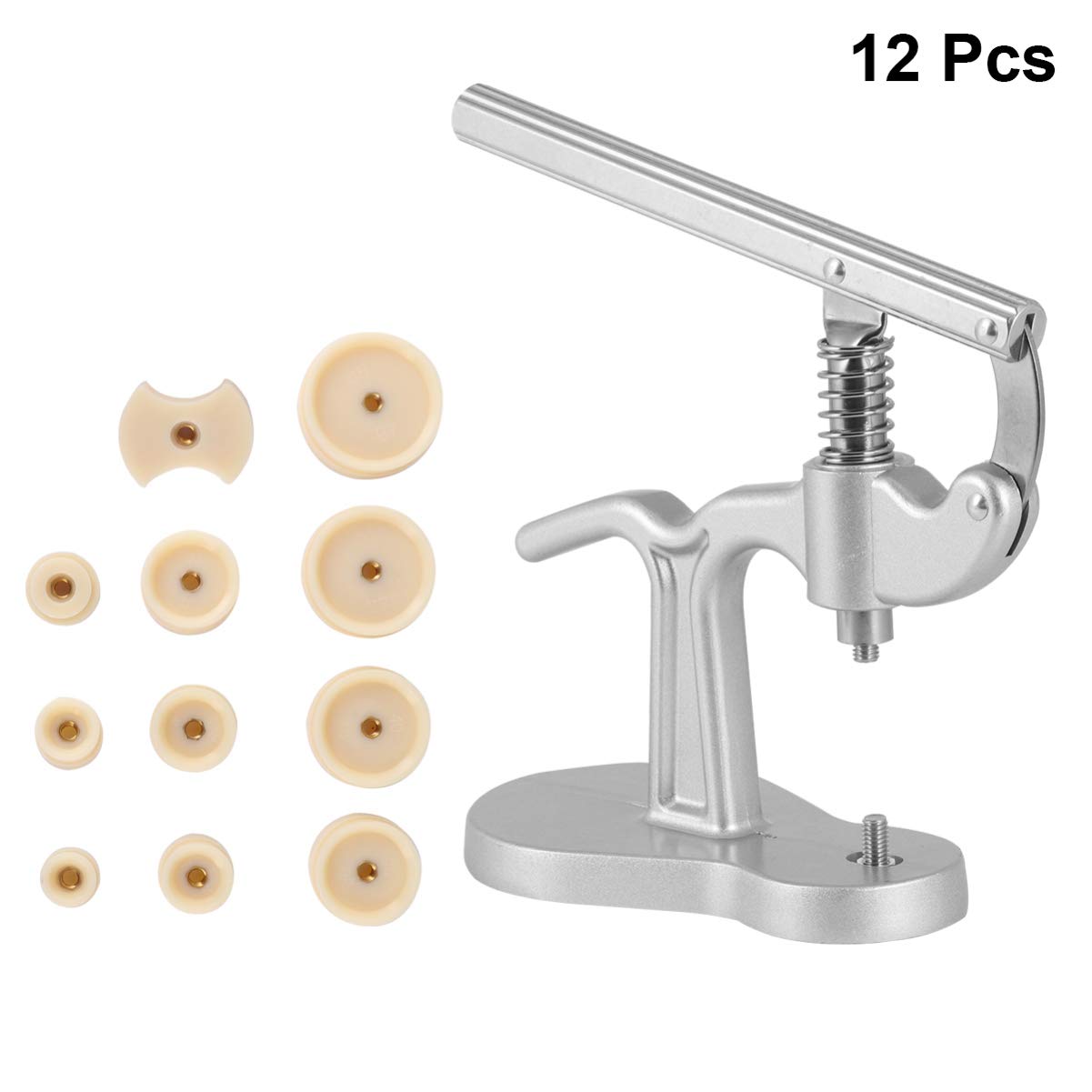 EXCEART Professional Watch Crystal Press Tool Kit - Watch Back Case Remover & Cover Closer with Repair Dies for Watch Battery Replacement (Ideal for Watch Repair Shops & DIY Enthusiasts)