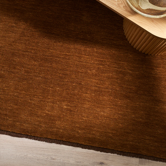 Baya Sandringham 160cm x 230cm Pecan Brown Floor Rug - Soft & Durable Living Room Carpet for Home Decor, Bedroom, Office