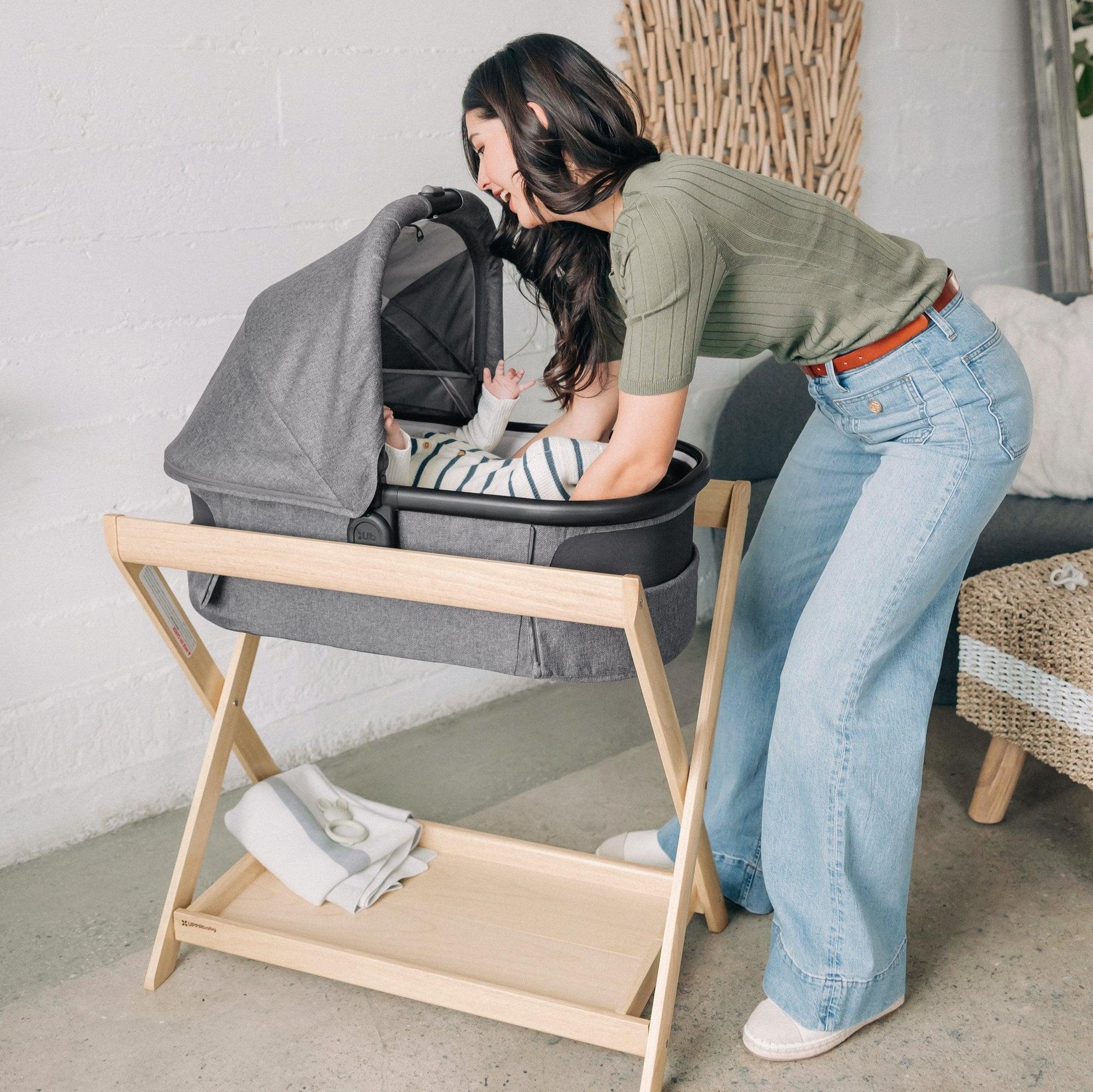 UPPAbaby Bassinet Stand - Lightweight & Portable Baby Crib for Newborns | Perfect for Nursery, Travel & Co-Sleeping | Safe & Sturdy Design for Day & Night Use