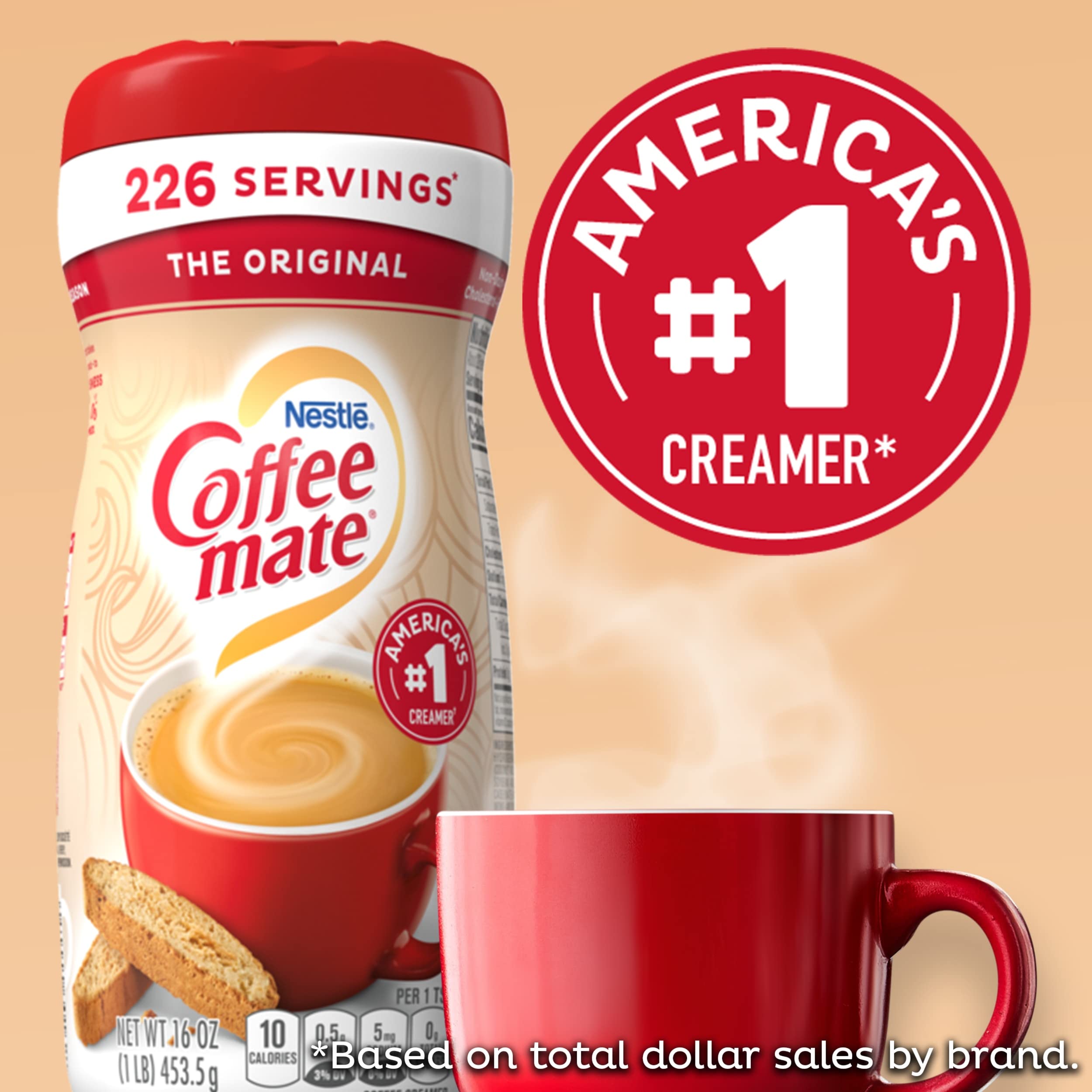 Nestle Coffee Mate Original Powder Coffee Creamer - 16 oz (Pack of 1) | Non-Dairy Creamer for Coffee, Tea & Baking | Perfect for Home, Office & Cafes