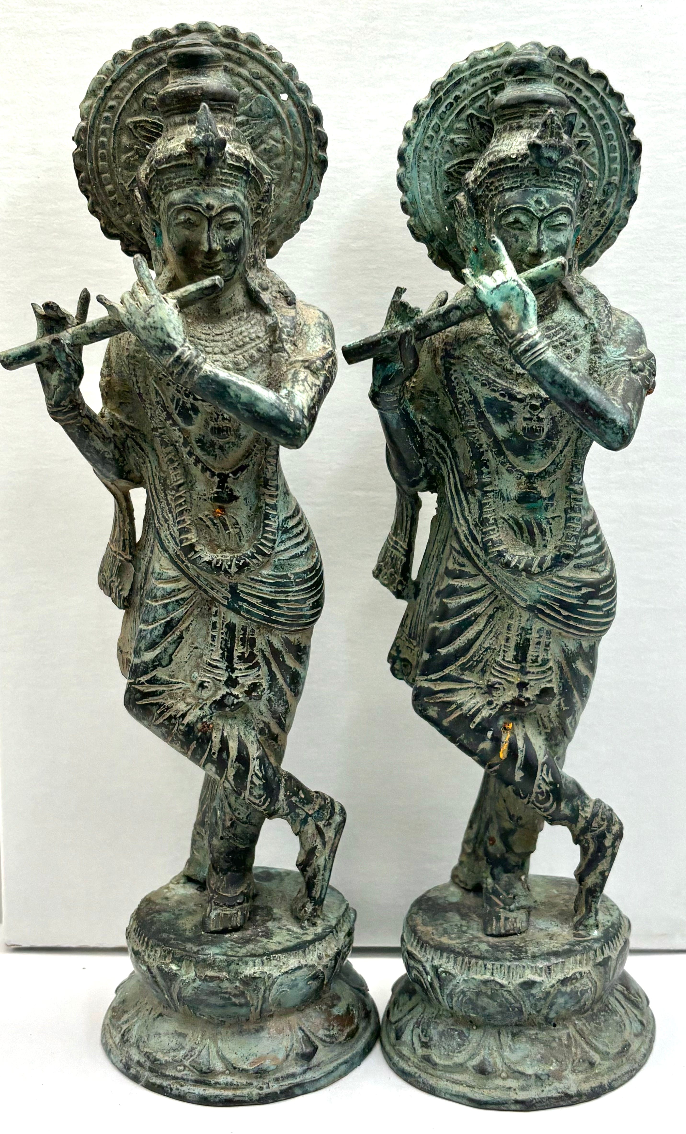 Handcrafted Bronze Indonesian Statue - Traditional Balinese Art for Home Decor & Spiritual Altar | Perfect for Living Room, Office, or Meditation Space