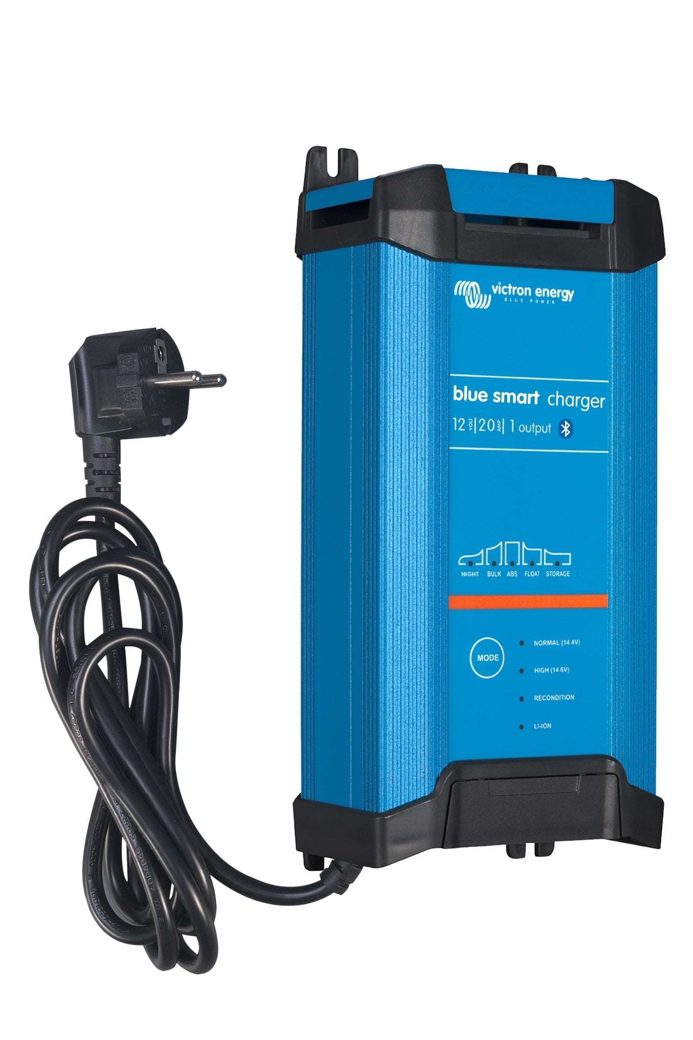 Victron Energy Blue Smart IP22 12V/20A Battery Charger - 230V CEE 7/7 Plug - Waterproof & Bluetooth Enabled for Marine, RV, and Off-Grid Power Systems