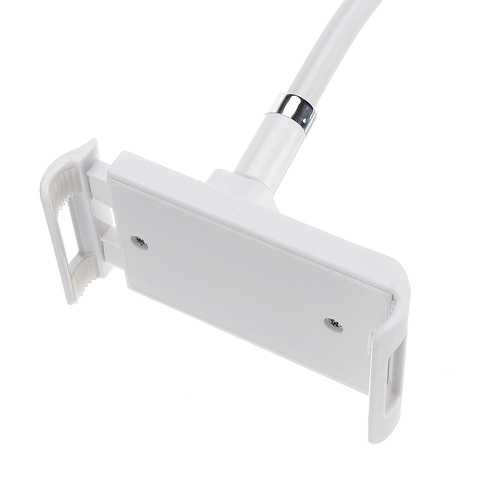 BUBM 1M Flexible Long Arm Metal Clip Holder Stand for 8-10.1 Inch Tablets - Adjustable Lazy Bracket for Bed, Sofa & Office Use