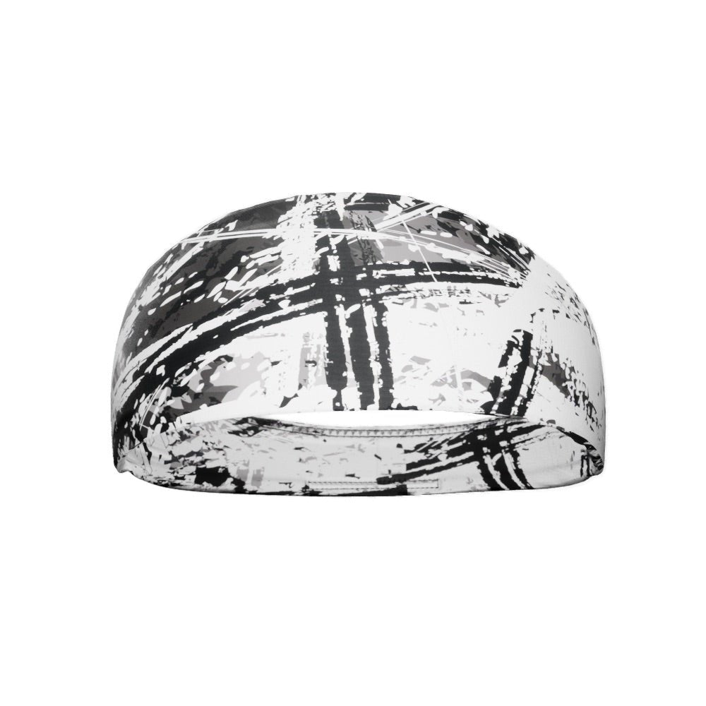 Wicked White Headband for Women & Men - Soft Stretchy Sports Headband for Running, Yoga, Workout & Gym - Non-Slip Sweatband Hair Accessory