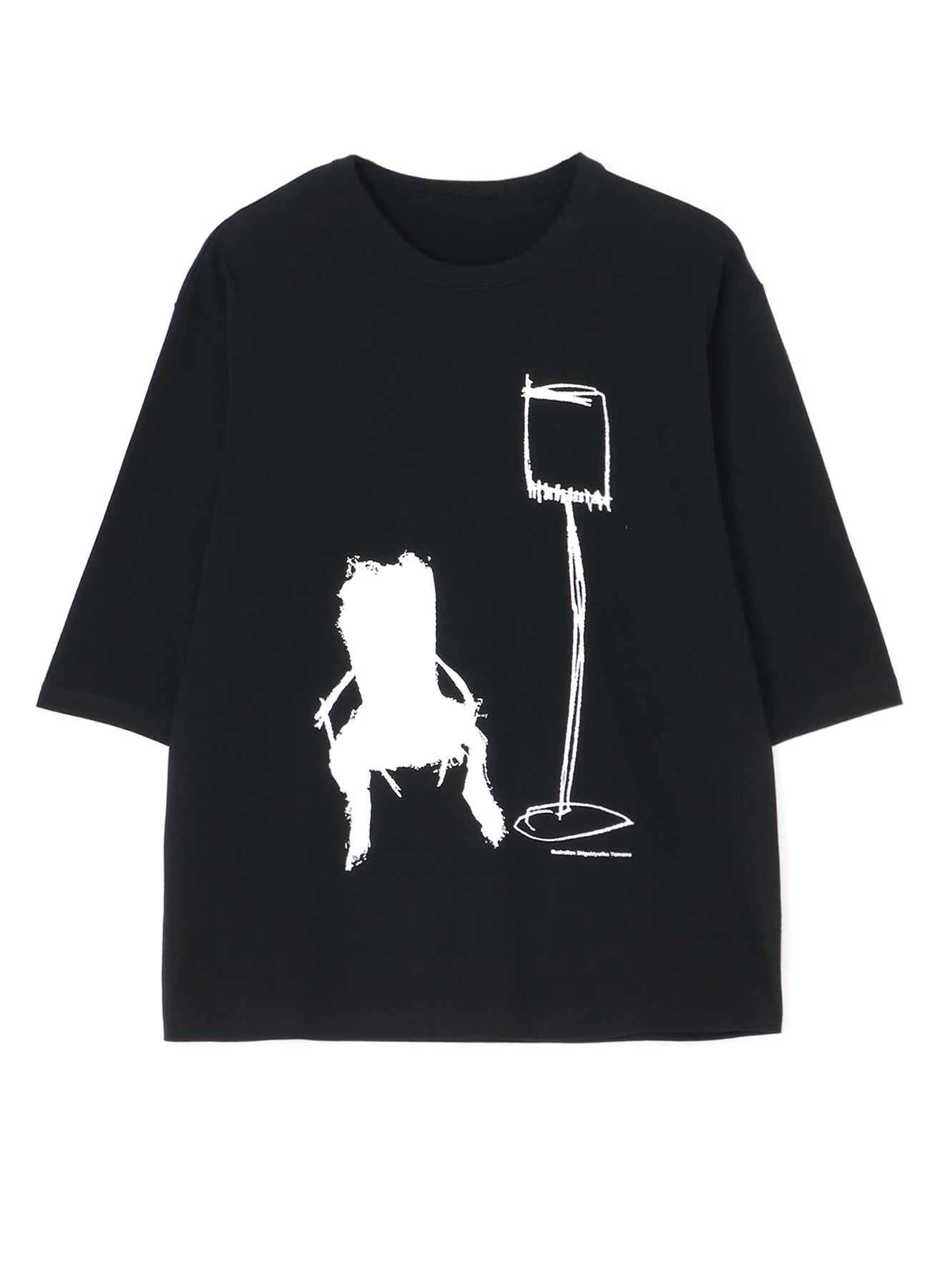 20/1 Combed Jersey Chair Print 3/4 Sleeve Shirt - Stylish Casual Top for Office, Outings & Everyday Wear