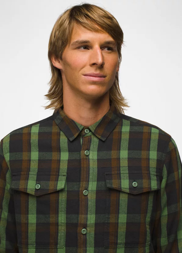 Premium Men's Copper Skies Lined Flannel Shirt - Soft & Warm Plaid Flannel for Fall & Winter - Perfect for Outdoor Camping, Hiking & Casual Wear