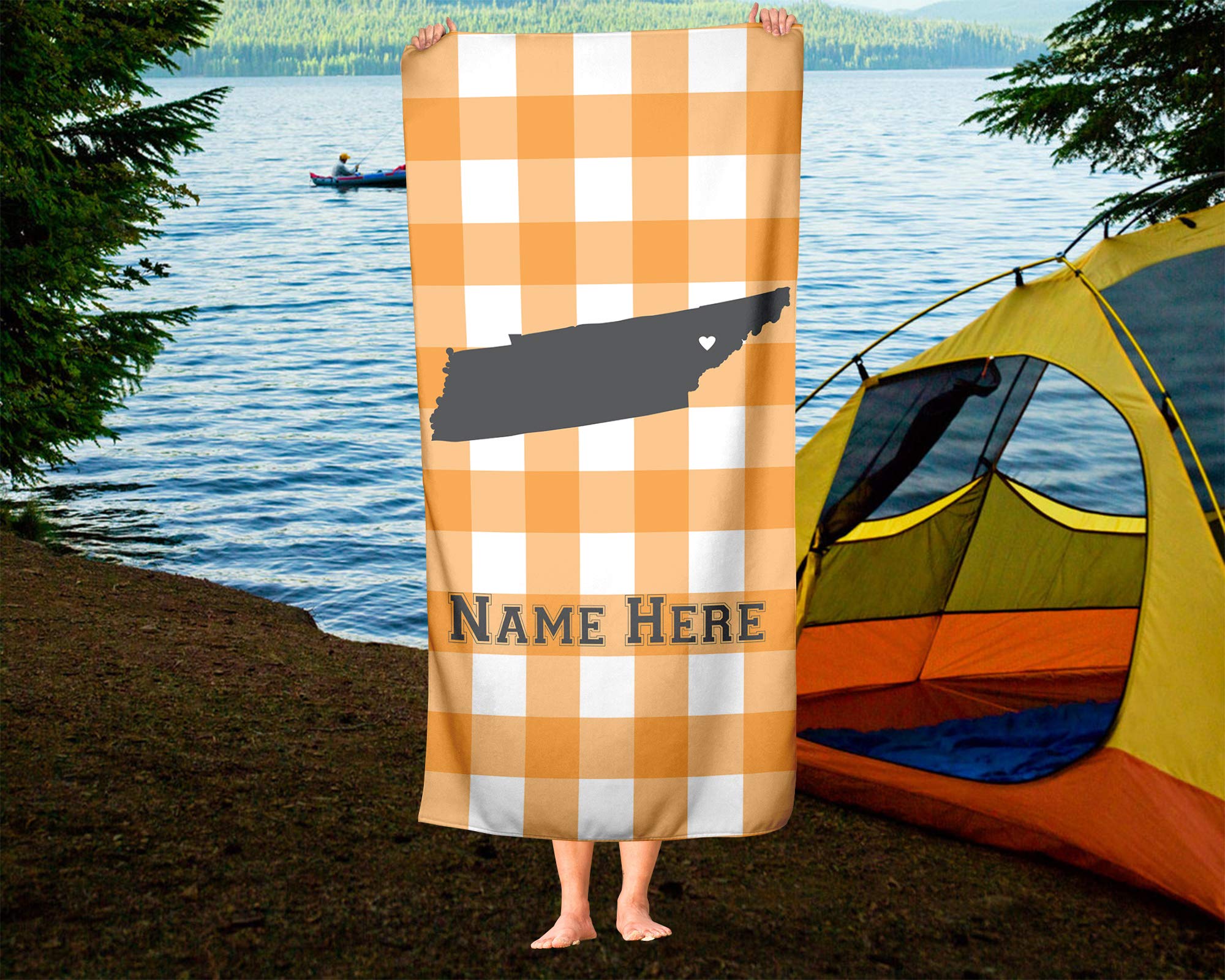 Custom Knoxville Tennessee State Pride Beach & Bath Towel - Personalized Medium & Large Towels for Adults, Kids, College Football & Basketball Fans - Perfect for Pool, Beach, Gym & Game Day Decor