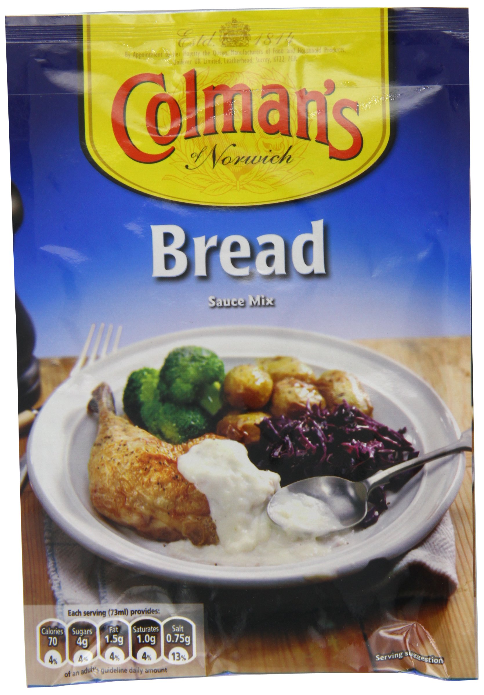 Colman's of Norwich Bread Sauce Mix 40g (Pack of 12) | Traditional British Sauce Mix for Roast Chicken, Turkey & Holiday Meals | Perfect for Christmas Dinner, Thanksgiving & Family Gatherings