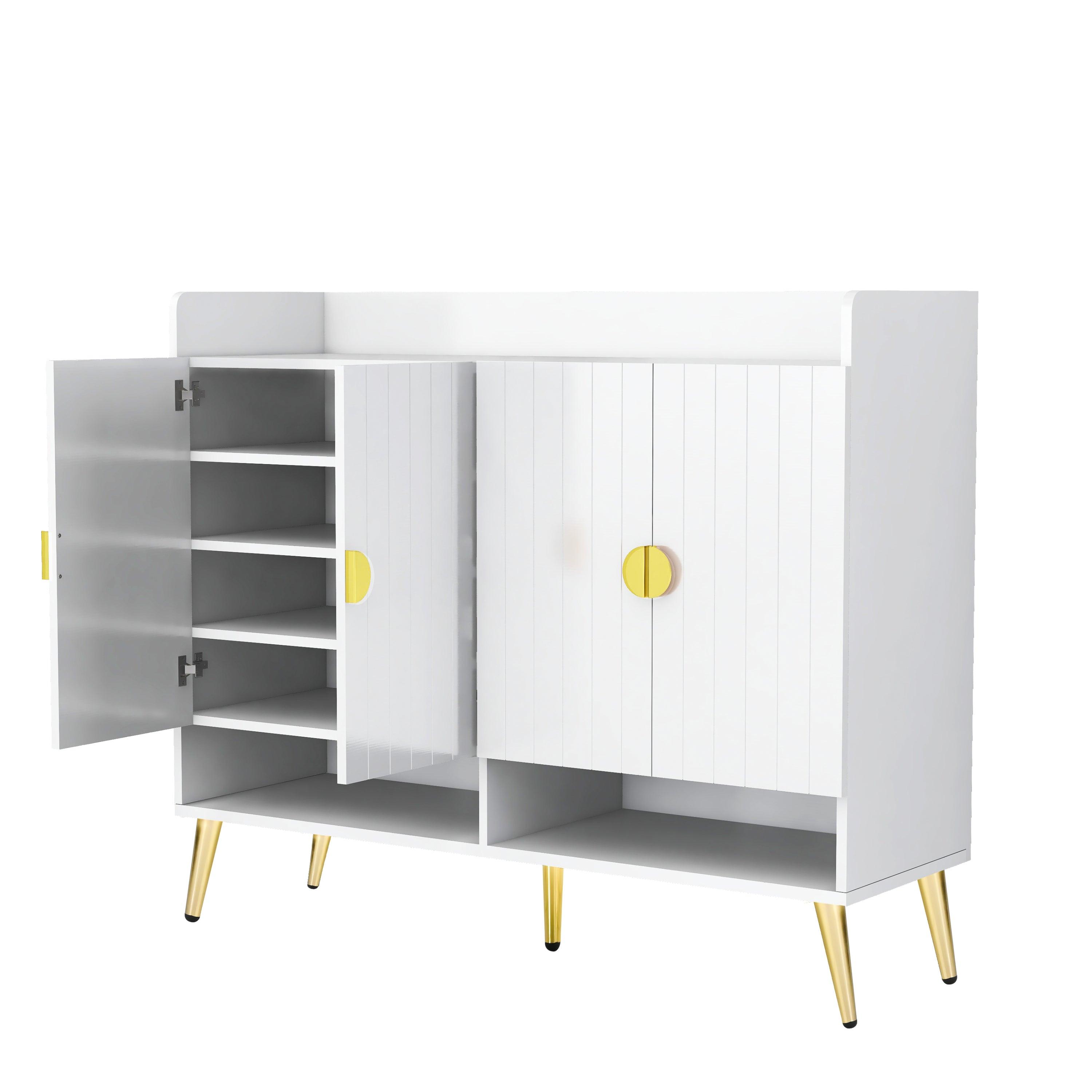 11-Tier Adjustable Shoe Storage Cabinet - Modern Wooden Shoe Organizer for Entryway, Closet & Bedroom - Space Saving Shoe Rack for Sneakers, Boots & Heels