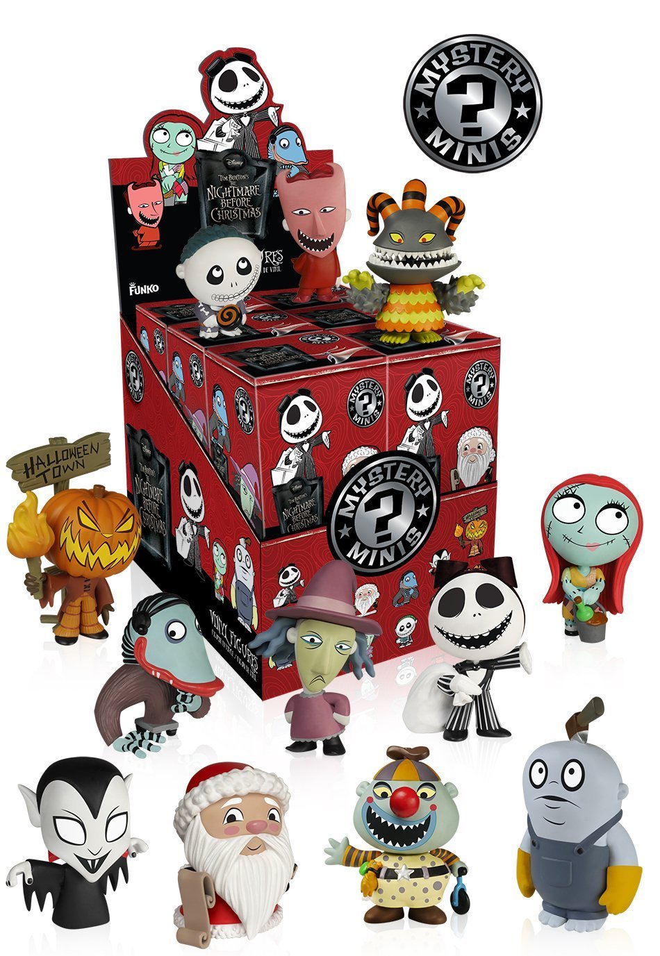 Funko Pop! Nightmare Before Christmas Series 2 Mystery Mini Figures - Case of 12 Collectible Vinyl Toys | Halloween, Christmas Decor & Gift for Disney Fans