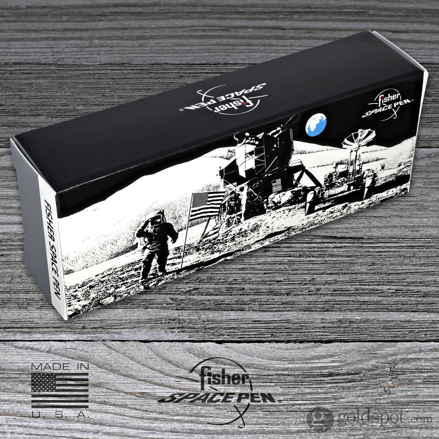 Fisher Space Pen Backpacker Ballpoint Pen - Black with NASA Logo - Compact & Reliable Writing Tool for Outdoor Adventures, Travel, and Everyday Use