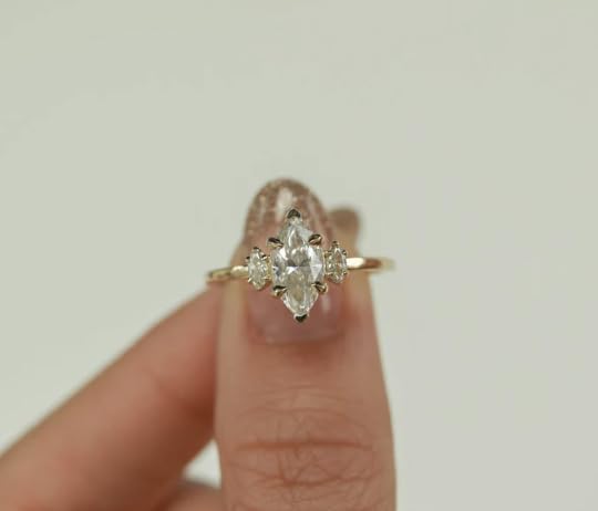 2 Ct Marquise Cut Diamond 3 Stone Solitaire Engagement Ring for Women - 14K Gold Plated 925 Sterling Silver Handmade Promise Ring - Perfect for Proposals, Anniversaries & Romantic Gifts