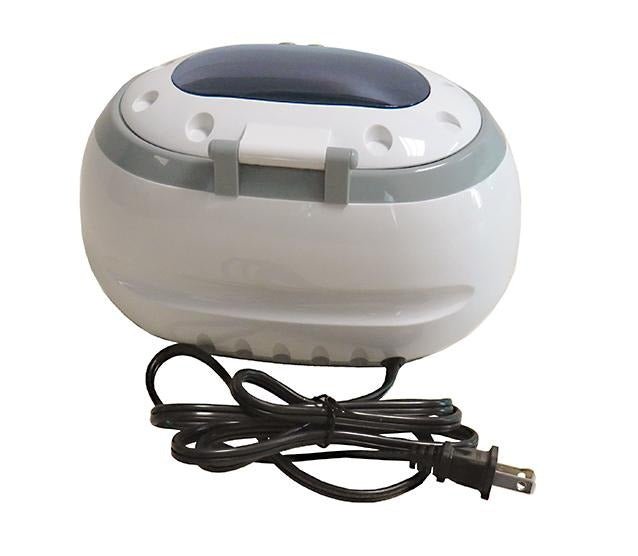 Mini Ultrasonic Cleaner with Stainless Steel Tank - 0.6L Capacity for Jewelry, Glasses, Dentures & Small Parts | Compact Cleaning Solution for Home & Office Use