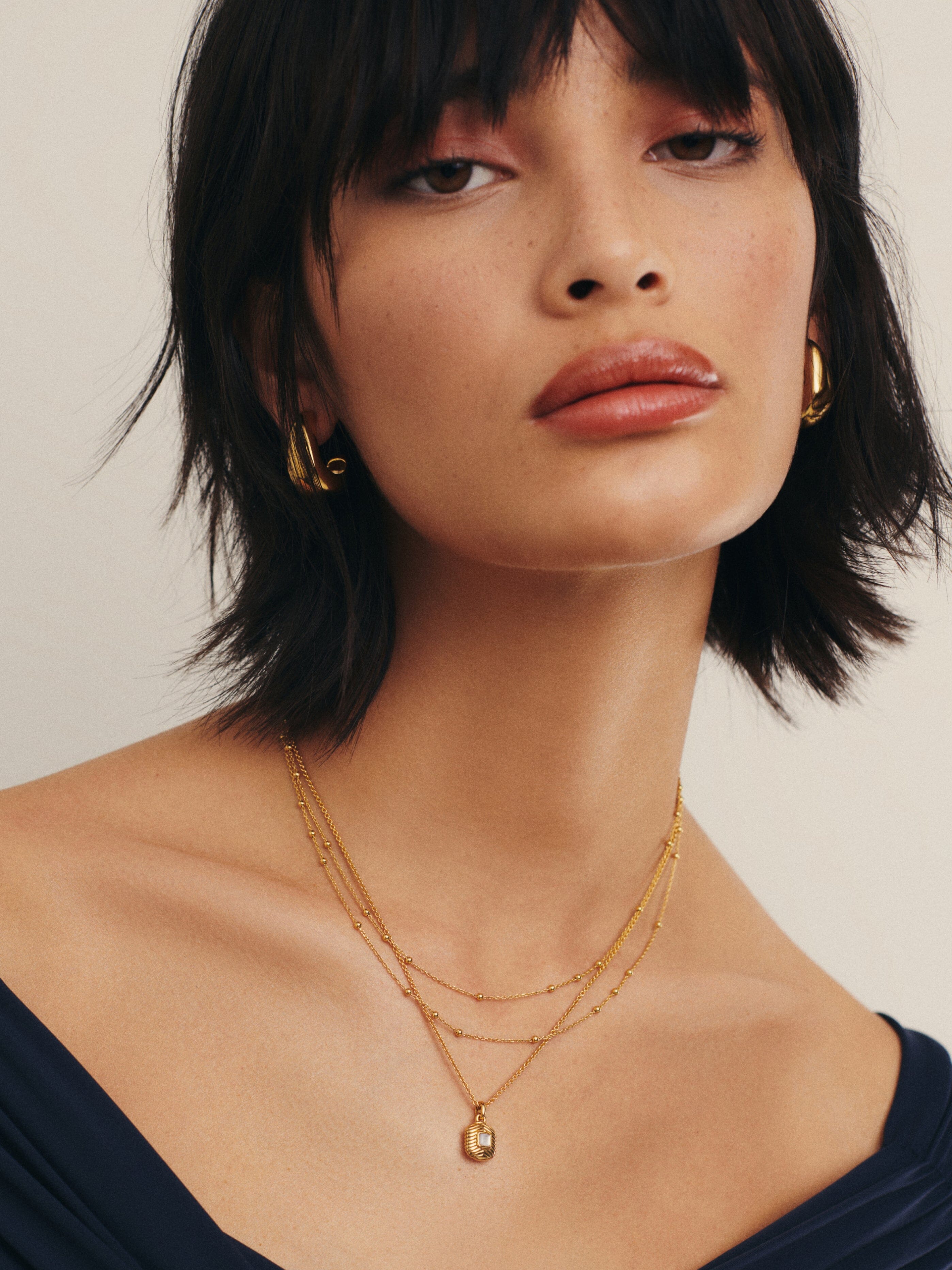 Double Chain Necklace for Women - Elegant Layered Gold & Silver Necklaces - Perfect for Everyday Wear, Date Night & Gifts