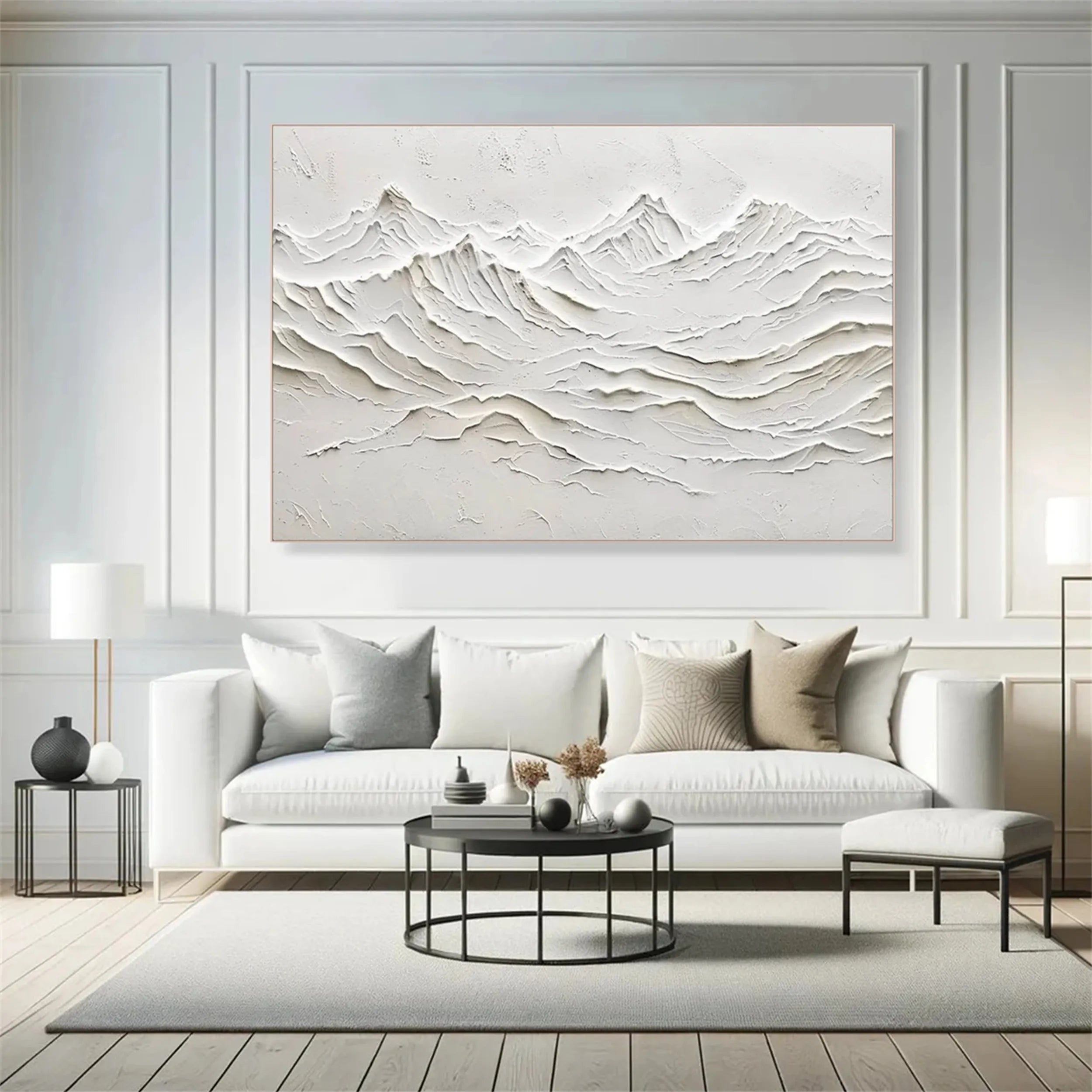 Minimalist Textured Plaster Art Painting #MM243 - Perfect for Modern Home & Office Wall Decor