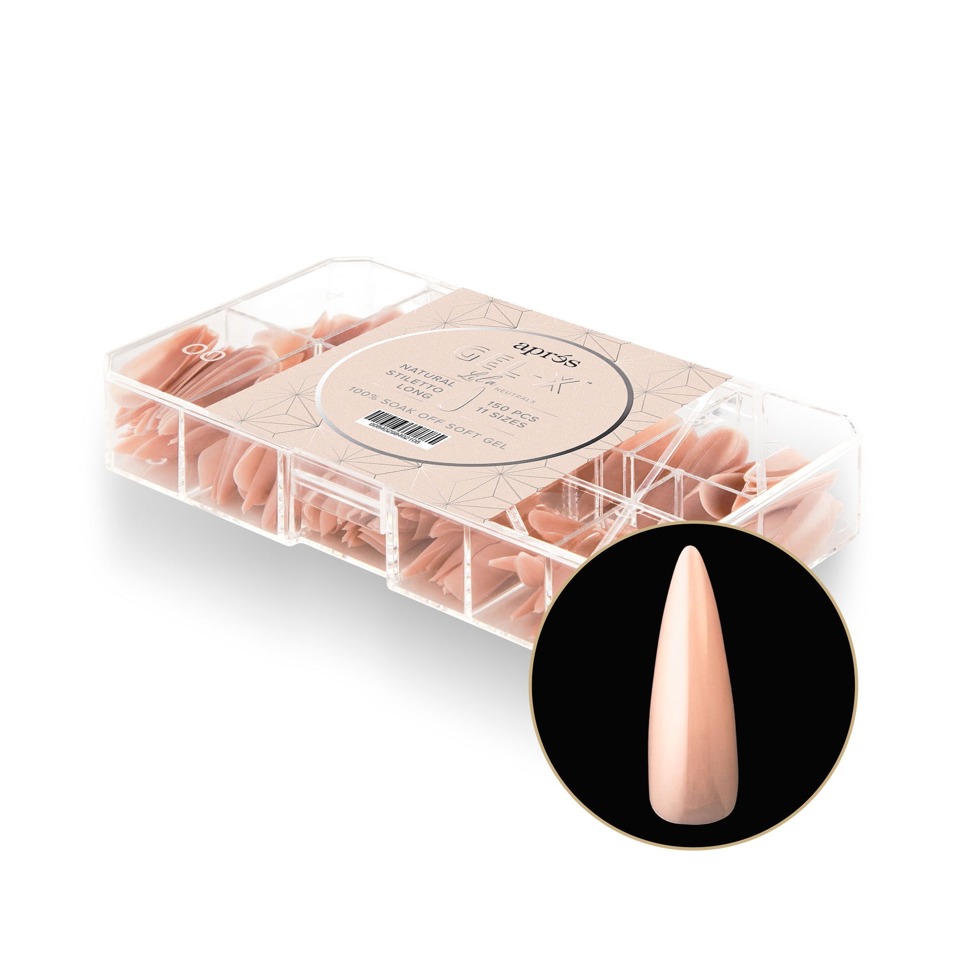 Apres Neutrals Extension Tips 150PCS - Professional Nail Art Kit for Salon & Home Manicure | Perfect for Gel Extensions, Acrylic Nails & DIY Nail Designs