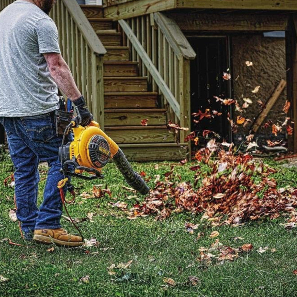 DEWALT DWBL700 12 Amp Corded Electric Handheld Leaf Blower - Refurbished with Warranty - Ideal for Yard Cleanup, Driveway Clearing & Home Maintenance