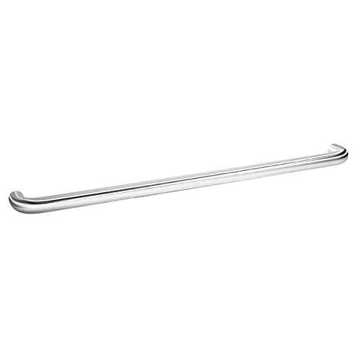 Stainless Steel Push Bar with Heavy Duty Clips & Fasteners - Secure Door & Cabinet Installation for Home & Office Use