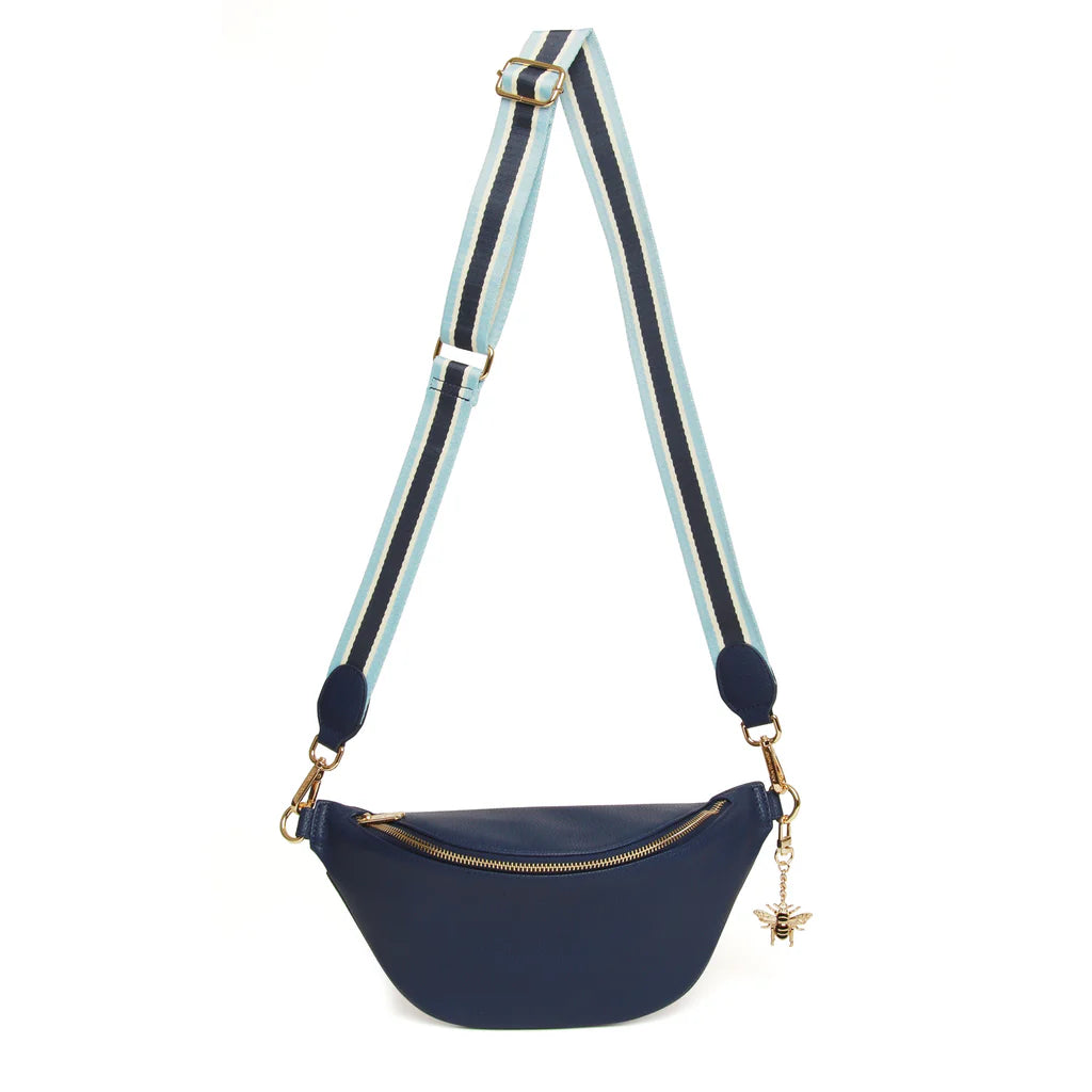 Alice Wheeler Banana Bag - Navy Blue Hanging Storage Organizer for Fruits, Kitchen, Bathroom & Closet | Perfect for Home, Office & Travel Use
