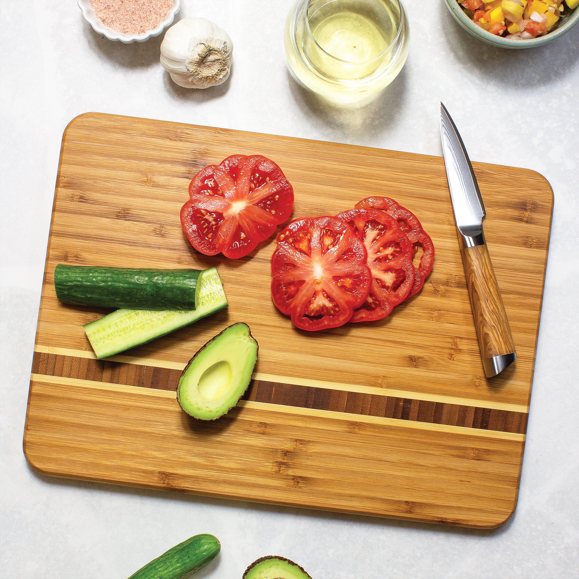 Premium Martinique Wood Cutting Board - 15