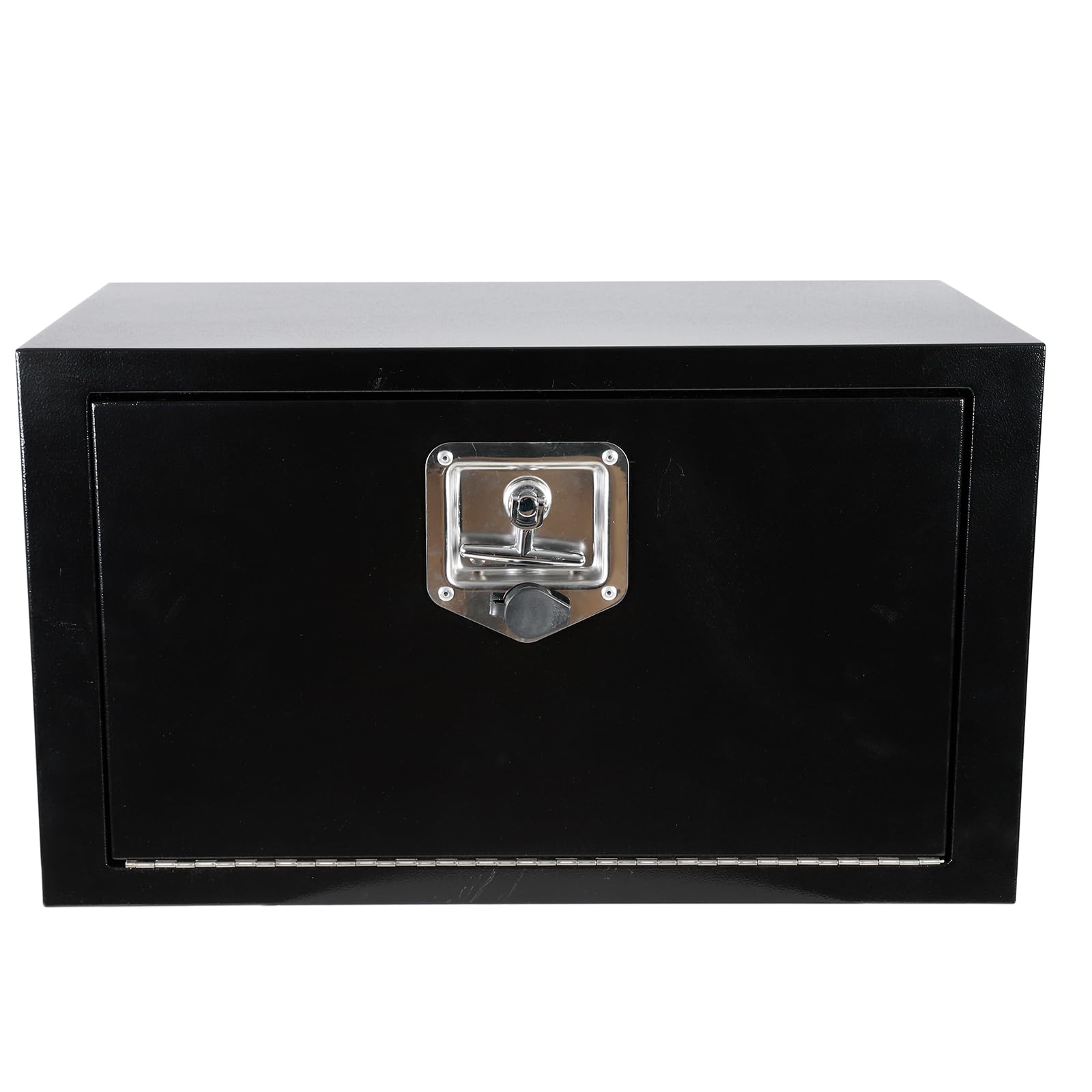 Heavy Duty Black Steel Underbody Truck Tool Box with T-Handle Lock - 24