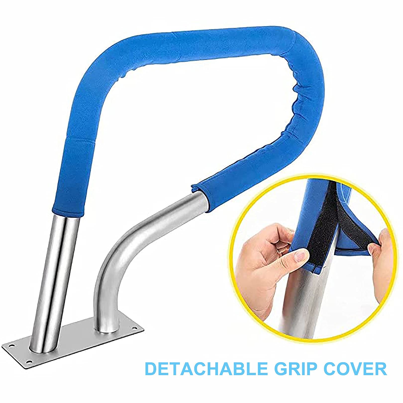CGF Stainless Steel Swimming Pool Hand Rail - 304 Stainless Steel, Quick Mount Installation for In-Ground Pools | Durable Safety Grab Bar for Indoor & Outdoor Use, Perfect for Seniors and Pool Safety