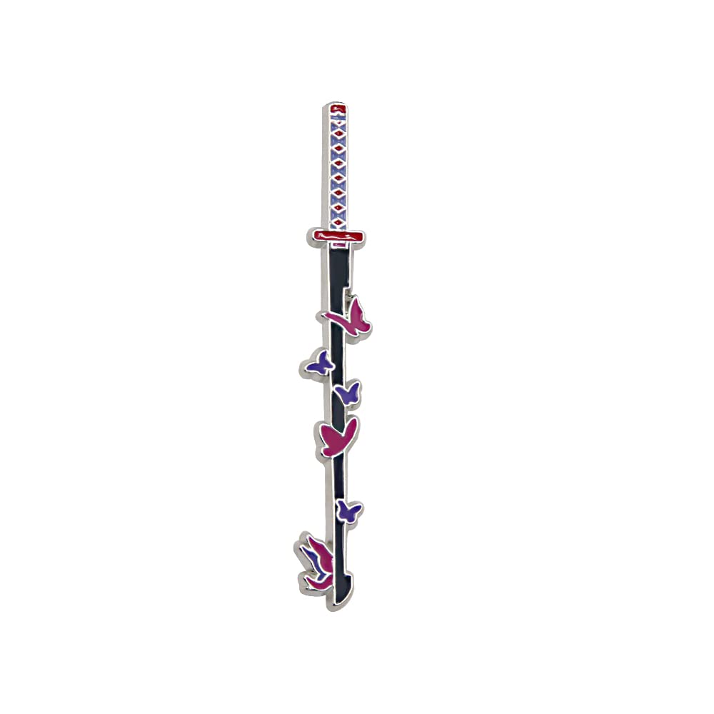 Anime Demon Slayer Sword Keychains - Kimetsu No Yaiba Metal Keychains - Anime Cosplay Accessories Gifts For Men Women - Perfect for Keyrings, Backpacks, and Anime Enthusiast Collections