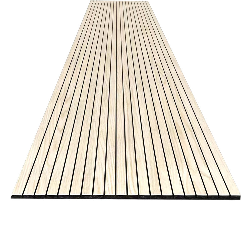 WOODFLEX Flexible Acoustic Wood Slat Wall Panel - Oak Veneer 2700mm x 600mm Slim Design for Home Theater & Office Soundproofing