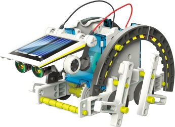 Elenco SolarBot.14 - DIY Solar-Powered Robot Kit for Kids & Teens | STEM Educational Toy for Science Projects & Learning | Perfect for Home, Classroom & Outdoor Activities