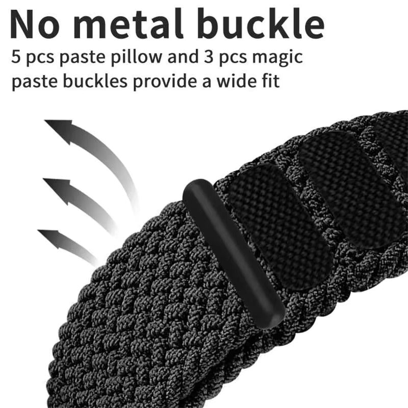 Braided Sports Bands for Apple Watch - Durable Nylon Strap with Adjustable Closure - Perfect for Running, Gym Workouts & Outdoor Activities