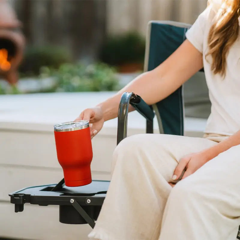 Freestyle Rocker™ with Side Table - Comfortable Rocking Chair for Living Room, Nursery & Outdoor Relaxation - Perfect for Nursing, Reading & Lounging