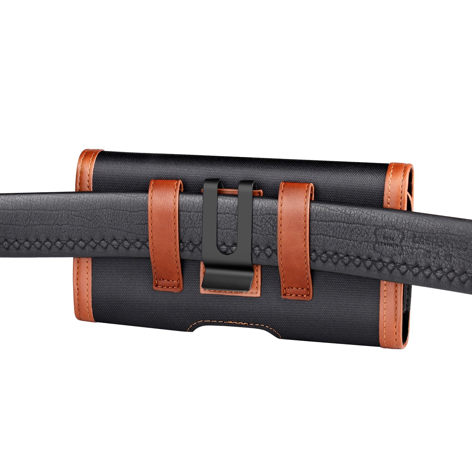 Premium Leather Phone Holster for Samsung Galaxy S21 FE 5G/S23 Plus/S8+/S9+/S10 Plus & iPhone Xs Max/14 Pro Max - Belt Clip Pouch Case with Secure Holder (Brown) - Perfect for Outdoor Activities, Work & Travel