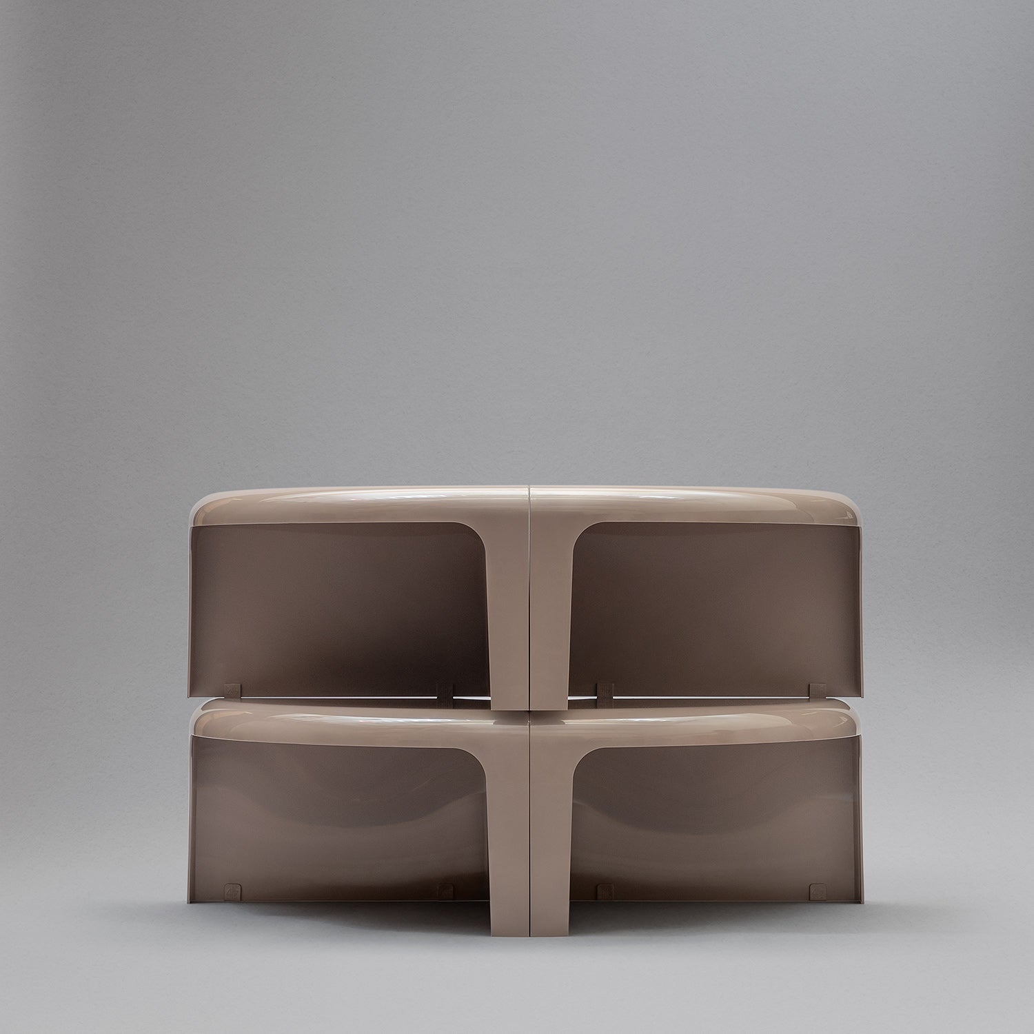 B Line 4/4 Coffee Table & Modular Bookcase - Modern Living Room Furniture for Home & Office Decor