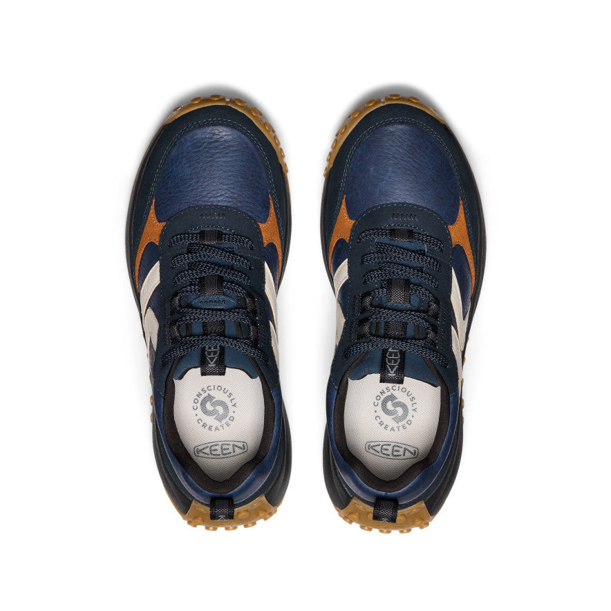 Women's KS86 Leather Sneakers - Sky Captain/Birch | Comfortable & Stylish Casual Shoes for Walking, Travel & Everyday Wear