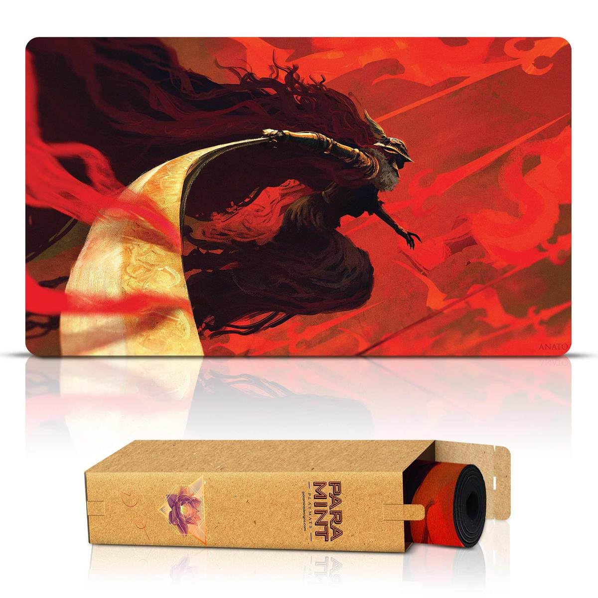 Malenia Blade of Miquella Stitched MTG Playmat | Anato Finnstark Elden Ring Dark Souls Inspired | Magic The Gathering Playmat Compatible with YuGiOh & TCG | Premium Gaming Accessory for MTG Tournaments & Card Game Nights