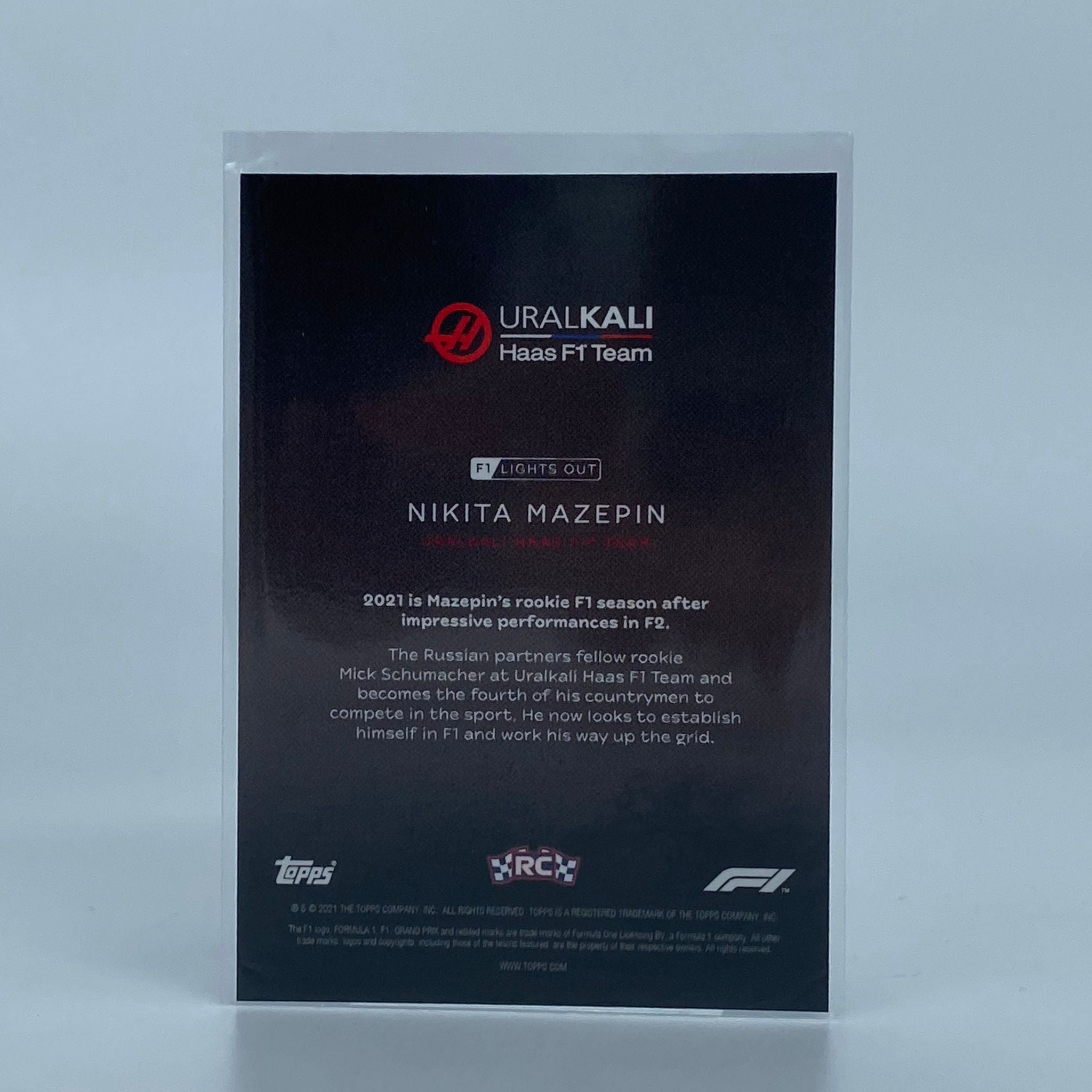 Nikita Mazepin 2022-2025 F1 Driver Purple Parallel Collectible Card - Perfect for Racing Fans & Memorabilia Collectors