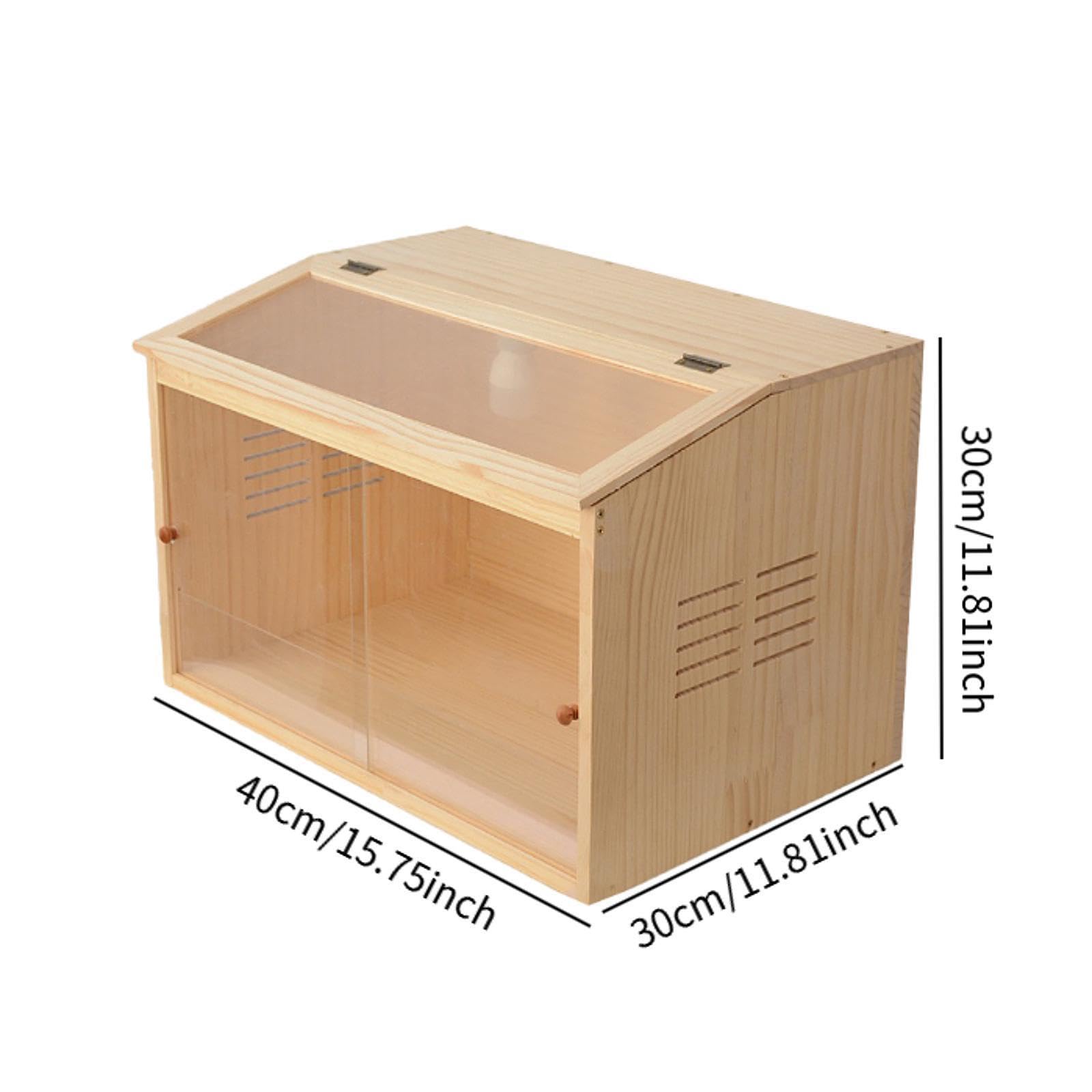 Wooden Small Animal Nest Box - Chick Brooder, Hamster Breeding & Chinchilla Hideaway | DIY Assemble Chicken Coop for Mice, Sleeping Shelter | Perfect for Pet Habitat, Farm Use & Backyard Poultry