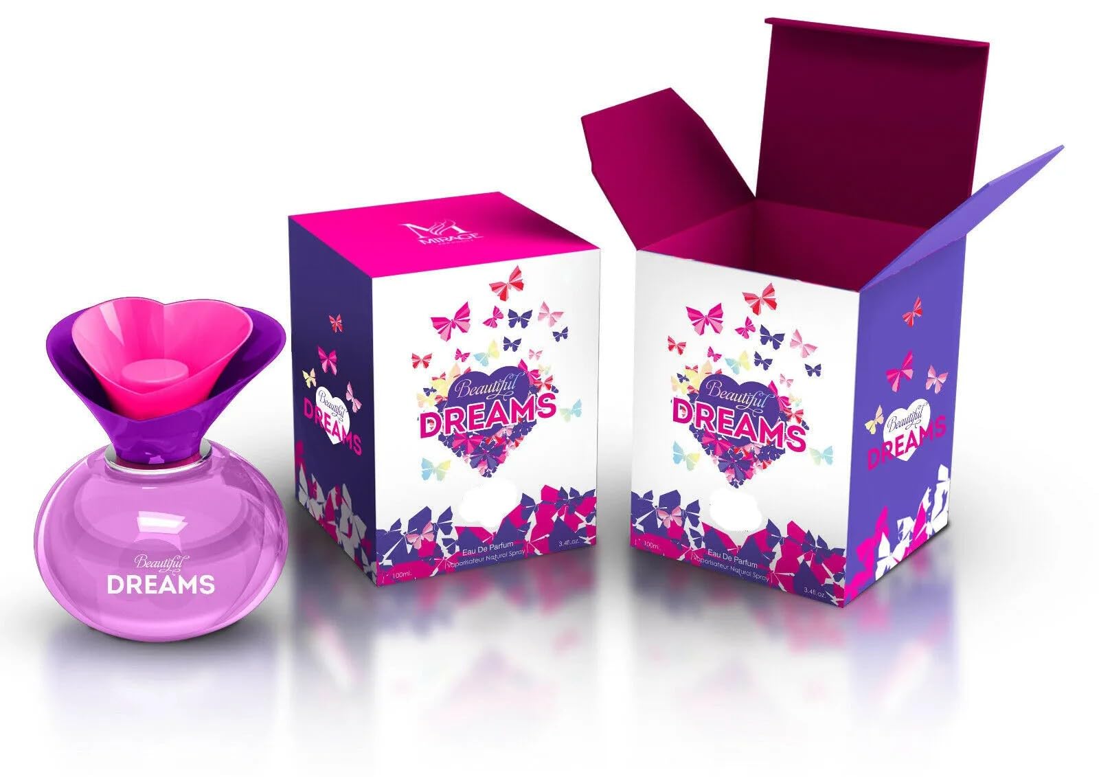 Celebrity Designer EDP Perfume by MCH Beauty Fragrances - Beautiful Dreams Scent, 1 Fl Oz (Pack of 1) for Women, Long-Lasting Fragrance for Date Night, Parties & Special Occasions